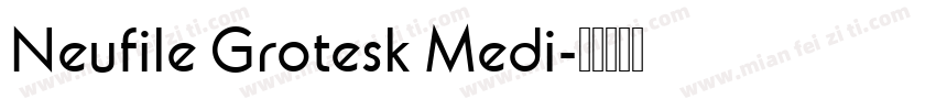 Neufile Grotesk Medi字体转换